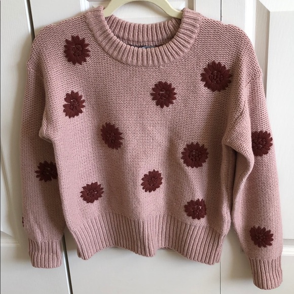 NWT Madewell Flower Embroidered Sweater - Picture 6 of 10